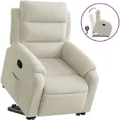 Sonstiges Relaxsessel mit Aufstehhilfe Creme Samt