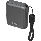 Dudao K22+ 10000mAh 22,5W USB-C Powerbank mit Anhänger/Kabel - Grau