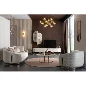 AEA Wohnwand Sideboard Wandregal Sessel Sofa 3 Sitzer Couchtisch Wohnzimmer