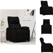 vidaXL Relaxsessel Schwarz Stoff - Sessel