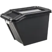 PLAST TEAM Vertriebs GmbH plast team Aufbewahrungsbox PROBOX SLANTED 58 Liter schwarz