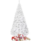Northix Künstlicher Weihnachtsbaum mit Metallständer, 210 cm, Weiß