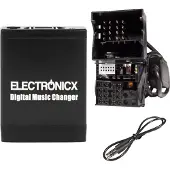 ELECTRONICX USB-SD-AUX-Adapter für BMW, Land Rover, Mini mit schmalem Anschluss ▶ Premium USB-Bluetooth-Adapter für Autoradio