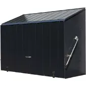 Trimetals , Metall Gerätebox, Fahrradbox "Sesam", Aufbewahrungsbox inkl. Boden, anthrazit, 185 x 76 x 139 cm (L x B x H)