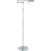 Highlight LED-Stehlampe New Bari, nickel, Höhe 139 cm, Metall, Dimmer