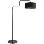 Steinhauer Stehlampe Bloeba, schwarz/grün, Höhe 165 cm, Velours