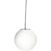 Searchlight Pendelleuchte Atom, opalweiß, Glas, Ø 30 cm, E27