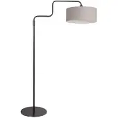 Steinhauer Stehlampe Bloeba, schwarz/schlammfarben, Höhe 165 cm, Chintz