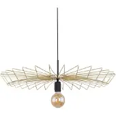 Euluna Pendelleuchte Umbrella in flacher Form, gold