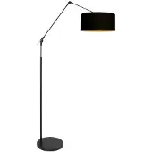 Steinhauer Stehlampe Prestige Chic schwarz/schwarz-gold Höhe 250 cm
