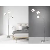 Meine Wunschleuchte Ausgefallene moderne LED Stehlampen Wohnzimmer, Lampenschirme Stoff mehrflammig