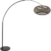 Steinhauer Bogenlampe Sparkled Light, schwarz, für Wohn- / Esszimmer, Metall, Skandinavisch, Stehlampe