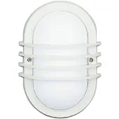 Albert Außenlampe Ovalla stripe Weiß