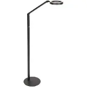 Steinhauer LED-Stehleuchte Ringlux, schwarz, Metall, verstellbar