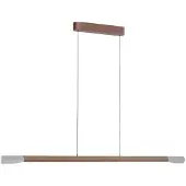 Paul Neuhaus LED-Hängelampe Hoop, braun, 128 cm, dimmbar