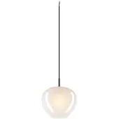 SLV Hängelampe aus Glas Pantilo Ø 29cm - weiß