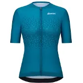 Santini - Women's Moon S/S Jersey - Radtrikot Gr XL blau