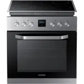 Samsung F-NB69R2300RS, Keramik, 4 Zone(n), Glaskeramik, Schwarz, Drehregler, 52 cm