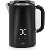 Briebe KT1175BLK, 1,7 l, 1500 W, Schwarz, Edelstahl, Regelbare Temperatur, Wasserstandsanzeige