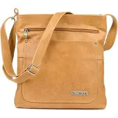 Beltimore Damen Messenger Bag Handtasche Beige Modell 974
