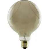 Segula 1008159 LED Globe 125 2x slanting Soft Curve, LED-Leuchtmittel, smokey, E27, PHASE, 6 W, 1900 K