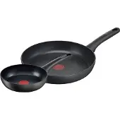 Tefal Bratpfannen-Set G26890 Schwarz Aluminium 2 Stück Ø 22 cm Ø 28 cm