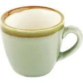 Olympia 6 Olympia Kiln Espressotassen Moos | 8,5cl | Porzellan Tassen spülmaschinenfest