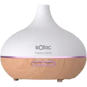 Solac S95401400 Luftbefeuchter mit Aromadiffusor, Weiß und Braun