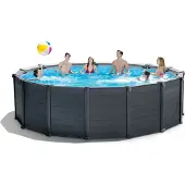 Intex SUPER-SET!!! 26384 Graphite Paneel Frame Pool 478 x 124 cm