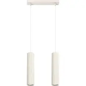 Sollux Pendelleuchte KARBON 2 beige 2xGU10 10W Aluminium 90x6.5x30cm