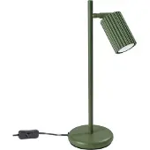 Mangel Moderne olivgrüne Schreibtischlampe, beweglicher Rillenstrahler, Schalter, 1xGU10 10W KARBON