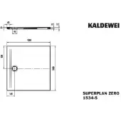 Kaldewei 353447980674 DW SUPERPLAN ZERO Mod.1534-5, 1000 x