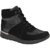 Waldlaufer K-Ramona Schnürstiefelette Schwarz in Gr. 39