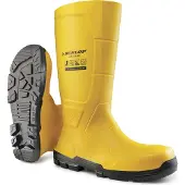Dunlop Sicherheitsstiefel "JobGUARD Full Safety" Gr. 41, gelb, 41, Obermaterial: 100% Textilmaterial TEXMAT., Schuhe, Sicherheitsstiefel