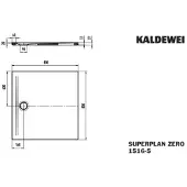 Kaldewei SUPERPLAN ZERO 1516-5, Duschwanne mit Wannenträger extraflach, 80x80cm, 351647980674