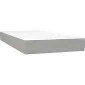 Syfax Taschenfederkernmatratze Mittel Hellgrau 100x190x20 cm Stoff