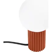 Sollux Tischlampe HALO roter Ocker 1xG9 8W Aluminium/Glas 19x12x12cm