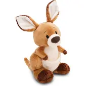 Nici Kuscheltier Känguru Kelly 21cm - braun - Stofftier aus weichem Plüsch, niedliches Plüschtier zum Kuscheln und Spielen, für Kinder & Erwachsene, tolle Geschenkidee - 61713