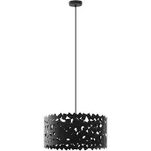 LUCANDE Hängeleuchte Aeloria, schwarz, Ø 45 cm, Eisen, E27