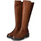 Remonte Stiefel , Damen, Gr. 43, Textil, Normalschaft, braun, Leder, Schuhe Stiefel, Blockabsatz, Businesschuh, Langschaftstiefel Innenreißverschluss