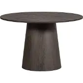 Woood Maan Esstisch Rund Aus Mdf, Dunkel Braun, Ø 120 Cm