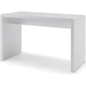 SalesFever Schreibtisch "Malmö Arbeitsplatz Deluxe: Der Schreibtisch", weiß (weiß, weiß, weiß), B:120cm H:75cm T:60cm, Tische, Schreibtisch, Weiß hochglanz lackiert