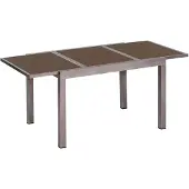 Merxx Gartentisch "Amalfi", grau (anthrazit), B:90cm H:75cm T:120cm, Tische, Gartentisch, je nach Variante auf 180-240cm ausziehbar