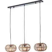 Eglo Hängelampe für den Esstisch aus Rattan Woodball