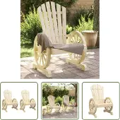The Living Store Adirondack-Gartenstühle 2 Stk. Massivholz Tanne