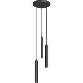 Arcchio Franka Cluster Pendelleuchte Black - , Franka, Schwarz, für Wohnzimmer, Metall, Modern