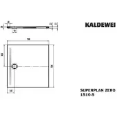 Kaldewei 351047980661 DW SUPERPLAN ZERO Mod.1510-5, 700 x