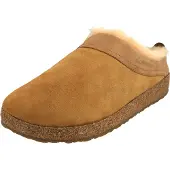 Iesse Schuh Haflinger Damen Hausschuh Herren Pantoffel Lammfell Leder Clog Snowbird 713015, Größe:46 EU, Farbe:Braun
