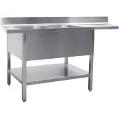 Saro Spülcenter 2 Becken, links - B 1800 x T 600 mm
