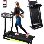 Mobiclinic Fitness, klappbares Laufband, Bluetooth-Lautsprecher, 12km/h, App, LCD-Display, 139x62x114cm, geräuschlos, ETNA